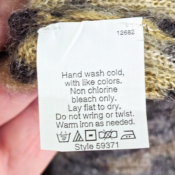 J.Crew Leopard Mohair Sweater Dress Brown Size S Statement Knit - Picture 6 of 8